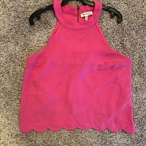 Pink High neck blouse